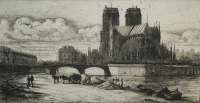 L'Abside de Notre Dame - MERYON