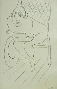 Nude in a Rocking Chair (Nu au Rocking Chair) - MATISSE