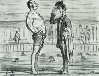 Monsieur, auriez vous la bonté de me dire quand vous voudrez bien me payer... - DAUMIER