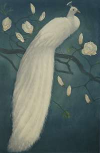 White Peacock on a Magnolia Branch (Witte Pauw op een Magnoliatak) -  EVERBAG