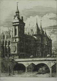 La Tour de l'Horloge (The Clock Tower) - MERYON