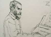 Portrait of the Composer Hans van den Burg (Portret van de Componist H.van den Burg) - TOOROP