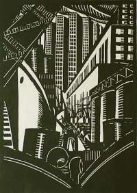 Modernist City View (Antwerp?) - LALLEMAND