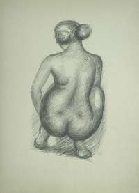 Woman Crouching from the Back (Femme Accroupie de Dos) -  MAILLOL
