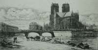 L'Abside de Notre Dame (The Apse of Notre Dame) - MERYON