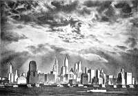 Storm Clouds Above Manhattan - LOZOWICK