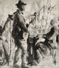 Musicians at the Bistro (Musiciens chez le Bistro) - VILLON