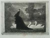 (A Woman with Swans) La Dame aux Cygnes -  BUHOT