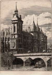La Tour de l'Horloge (The Clock Tower) - MERYON