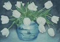 White Tulips in Chinese Ginger Jar (Witte Tulpen in Chinse Gemberpot) -  EVERBAG
