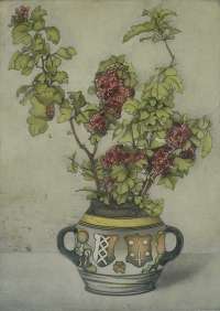 Hawthorn Branches in a Vase with the Coat of Arms of Amsterdam and Haarlem (Takken Meidoorn in een vase met het...) -  EVERBAG