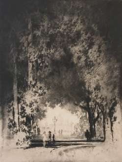 St. Peter's from the Pincian Gardens - JOSEPH PENNELL