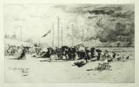 A Squall in Trouville (Un Grain a Trouville) - BUHOT