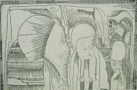 Fantasy; Various figures with a profile facing right... (Fantasie; diverse figuren, links ein profiel naar rechts...) -  MESQUITA