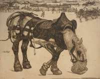 Ploegpaard bij Fontenay-aux-Roses (Plow Horse at Fontenay-aux-Roses) - DUPONT