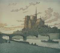 Near Notre Dame, Paris (Le Chevet de Notre Dame) - MEUNIER