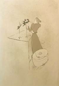 The Milliner, Renée Vert (La Modiste, Renée Vert) -  TOULOUSE-LAUTREC