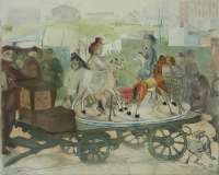 The Little Merry-go-Round, Rue Caulaincourt (Le Petit Manège, Rue Caulaincourt) - VILLON