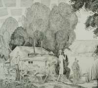 The Inn by the Water (L'Auberge du bord de l'Eau) (Grande Planche) -  LABOUREUR