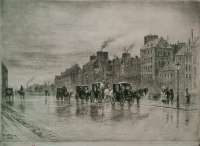 The Cabstand (Une Matinée d'Hiver au Quai de l'Hôtel-Dieu) - BUHOT