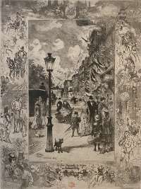 La Fête Nationale au Boulevard Clichy - BUHOT