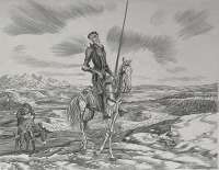 Don Quixote in the landscape of La Mancha -  BRINKS