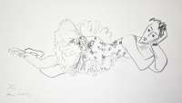 Dancer Lying Down, her Head Resting on her Folded Left Arm - MATISSE