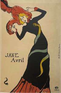 Jane Avril -  TOULOUSE-LAUTREC