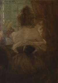 Seated Woman looking into the Mirror (Femme à son miroir) - ROBBE