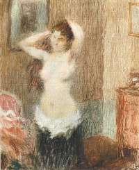 Woman Combing her Hair -  LAURENT