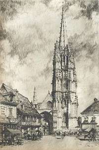Market Day in Lillebonne - CHAMBERLAIN