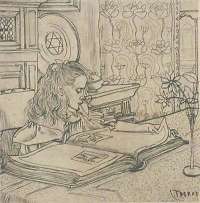 Charley Plaatjes Kijkend (Charley Looking at Book Illustrations) -  TOOROP