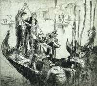 Boats, Venice -  BRANGWYN