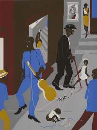 People in Other Rooms (Harlem Street Scene) - LAWRENCE