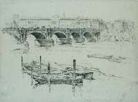 Waterloo Bridge and Somerset House -  PENNELL