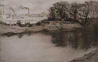La Seine a Courbevoie -  CHAHINE
