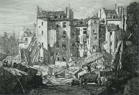 Demolitions pour le Perchement de la Rue des Ecoles (Vieux Paris) -  LALANNE