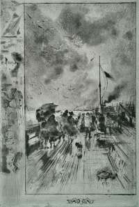 Un Debarquement en Angleterre (Disembarking in England) -  BUHOT